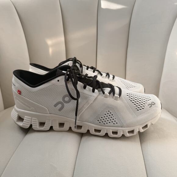 On Cloud X 2 Helion White Black Road Running Walking Sneakers Women’s Size 10 - Picture 1 of 7